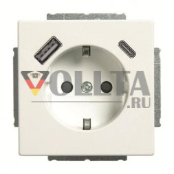 Busch-Jaeger 2CKA002011A6318 20 EUCB2USBAC-44M USB-A+C безопасная розетка+ SCHUKO