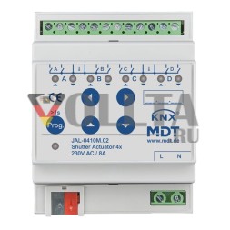 MDT JAL-0410M.02 KNX 4-х сторонний с измерением времени перемещения 4TE REG привод жалюзи