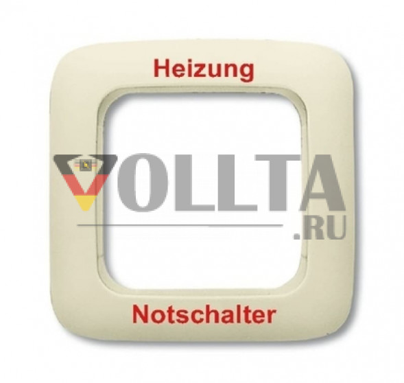 Busch-Jaeger 2511JH-212 Duro2000 SI рамка 1-я, c оттиском,отопление-аварийный выключатель цвет: кремово-белый