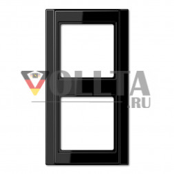 Jung A582SW A500 рамка двойная,  цвет: черный