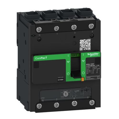 Schneider Electric C11F6TM100L ComPacT NSXm 100A TM100D 4P3D 36kA/415V автоматический выключатель в литом корпусе