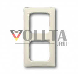 Busch-Jaeger 2512-212K-102 Duro2000 SI Linear рамка двойная, цвет: кремово-белый