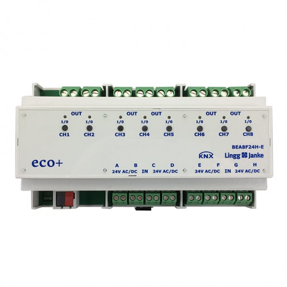 LINGG&amp;JANKE 79245SEC KNX-переключающий актуатор 16 А с бинарными входами | 8-канальный, 24 В, безопасный
