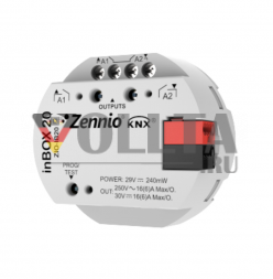 ZIOIB20V3 — inBOX 20 v3 Многофункциональный KNX-актуатор для скрытого монтажа, 2 выхода по 16 А