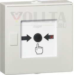 Беспроводная кнопка остановки сигнала тревоги Hager TG558B TG55xA