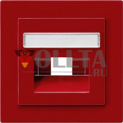 Gira 028443 S-Color Телефон UAE/IAE/ISDN крышка, с маркировкой цвет: красный, тон:глянец