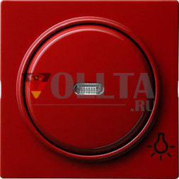 Gira 028543 S-Color крышка, освещаемая, c символом свет, цвет: красный, тон:глянец