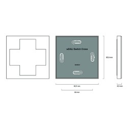 LUNATONE 86459541-W+T wDALI Remote | Переключатель кросс и трансивер | белый