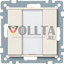 Merten 627544 System M KNX кнопка, клавиша plus 1-я, цвет: кремово-белый, тон: матовый
