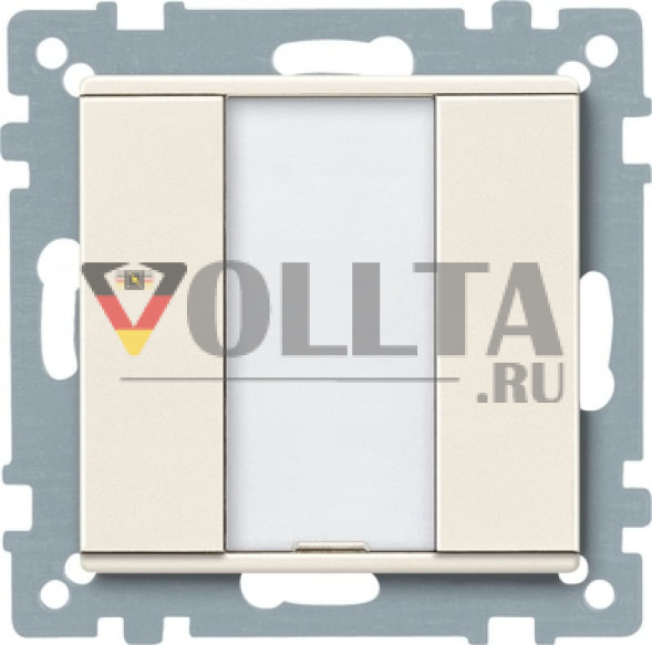 Merten 627544 System M KNX кнопка, клавиша plus 1-я, цвет: кремово-белый, тон: матовый