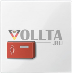 Merten 450419 System M кнопка вызова, крышка, цвет:полярная белизна, тон:глянец
