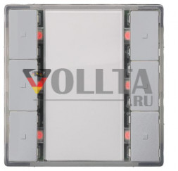 SIEMENS 5WG1223-2AB34 KNX сенсорная кнопка со светодиодом delta i-system | 3-кратный | алюминиевый металлик