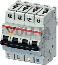 ABB Stotz-Kontakt S403M-K4NP, миниатюрный автоматический выключатель K,4A,NP,10kA,4P, втычной защищенный нейтральный проводник, 2CCS573103R8337