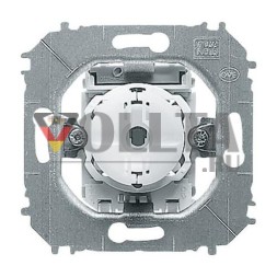 Вставка кнопки Busch-Jaeger 2021/6 US-201, 1-полюсная, переключающий контакт с 2 независимыми сигнальными контактами