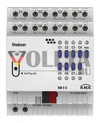 Theben 4940220 RM 8 S KNX 8-кратная(ый), переключатель, FIX1