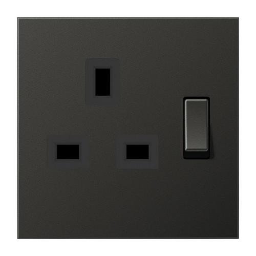 Розетка коммутируемая Jung AL3171AN, британский стандарт, 13 А 250 В ~, винтовые клеммы BS 1363-1, 4 мм2, без лапок, встроенная повышенная защита контактов, SAFETY+