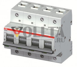 ABB Stotz-Kontakt S804B-D63, высокопроизводительный автоматический выключатель 63A,D,230/400VAC=Icu16kA,4P, 2CCS814001R0631