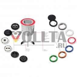 EVOline One / двойное зарядное устройство USB / защитное кольцо из нержавеющей стали