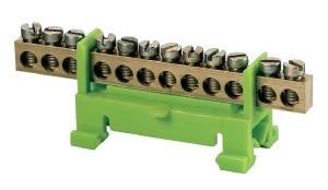 ABB Stotz-Kontakt SZ-N11/3C, клемма нейтрального проводника 11x16 мм2, односторонне закрытая, изолированная, GHV0360876R0012