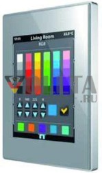 Zennio ZVI-Z41PRO-SP Z41Pro IP серебристый с поликарбонатной рамкой емкостная цветная сенсорная панель
