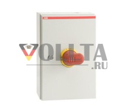 ABB Stotz-Kontakt OTL90A6B, выключатель безопасности 6-полюсный 45 кВт 400 В с красно-желтой ручкой, 1SCA022555R8040