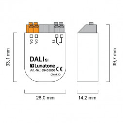 LUNATONE 89453850 Интерфейс датчика DALI | 1-канальный, беспотенциальный