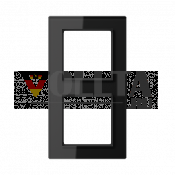 Стеклянная рамка Jung AC582GLSW 2-сторонняя, вертикальный и горизонтальный монтаж, стекло, A CREATION, черный