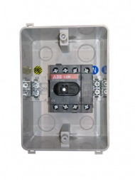 ABB Stotz-Kontakt OTU32BA4MS2, выключатель нагрузки в корпусе 4-полюсный 32A 690V с красно-желтой ручкой, 1SCA132684R1001