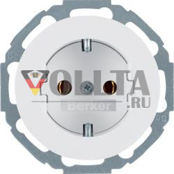 Berker 47552089 розетка SCHUKO полярно-белый, глянцевый серия R.classic