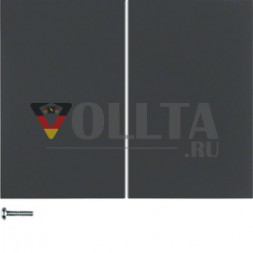 Berker 85146175 KNX радиокнопка 2-сторонняя quicklink антрацит, матовый Berker K.1