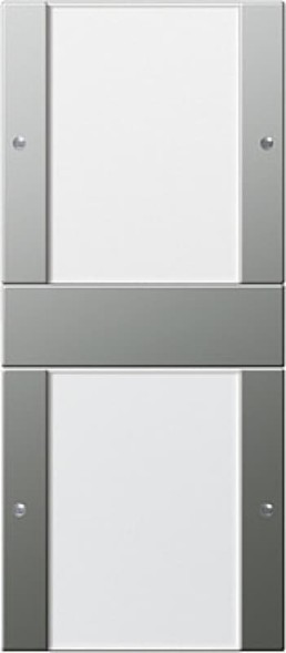 Gira 213220 KNX сенсорный кнопочный сет двойная,  цвет: благородная сталь