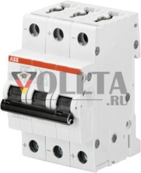 Автоматический выключатель ABB Stotz-Kontakt S203MT-C0,5UC C0,5A 3-полюсный 10кА, 2CDS273065R0984