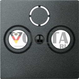 Schneider серия: Merten 297514 System M ТВ розетка крышка, цвет:антрацит, тон: матовый