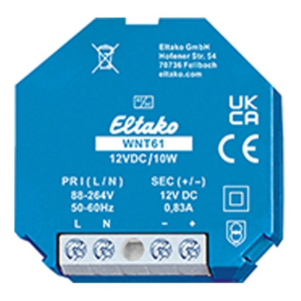 ELTAKO WNT61-12VDC/10W широкодиапазонный импульсный источник питания UP | 12 В