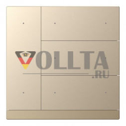 GVS 88188025 KNX кнопочный сенсор WALTZ | 4-канальный, алюминий | шампанского цвета