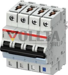ABB Stotz-Kontakt S403M-B13NP, миниатюрный автоматический выключатель B, 13A, NP, 10kA, 4P, втычной защищенный нейтральный проводник, 2CCS573103R8135