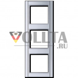 Jung A583AL A500 рамка,3 группы, цвет: алюминевый