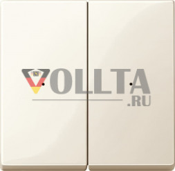Schneider серия: Merten 619244 System M Клавиша для модуля, двойная, клавиша цвет: кремово-белый, тон:глянец