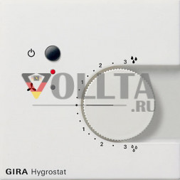 Gira 2265112 Ширококлавишный выключатель Гигростат, цвет:чисто белый, тон:глянец