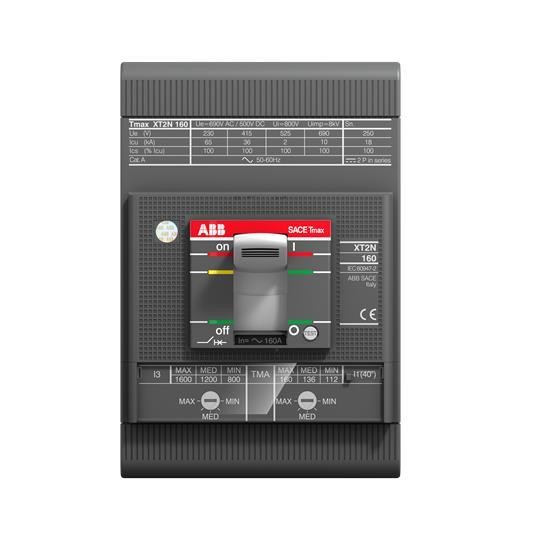 ABB Stotz-Kontakt XT2H 160 TMA 80-800 3p FF, XT2H 160 TMA 80-800 3P FF Компактный автоматический выключатель Tmax XT2, 1SDA067601R0001
