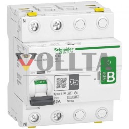 Schneider Electric A9Z61263 IID 2P 63A 30MA ТИП B-SI дифференциальный автоматический выключатель, чувствительный ко всем токам