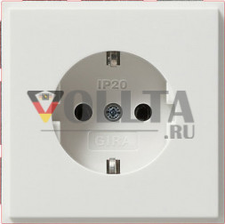 Gira 018866 TX44 SCHUKO-розетка 16А, без защиты от детей цвет:чисто белый