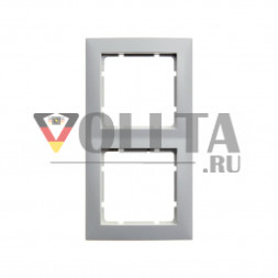 Berker 10129909 S1 рамка двойная,  цвет:полярная белизна, тон: матовый