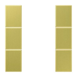 Jung ME2503TSAC комплект кнопок 3-позиционный, F50, серия LS, латунь классика
