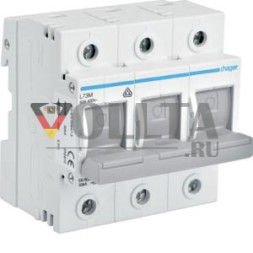 Выключатель-предохранитель Hager SLT/D02/3 3-полюсный 63A