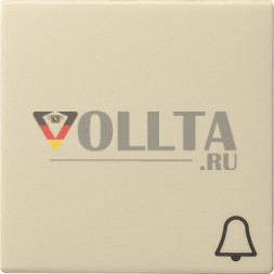 Gira 028601 System55 крышка, c символом звонок цвет: кремово-белый, тон:глянец
