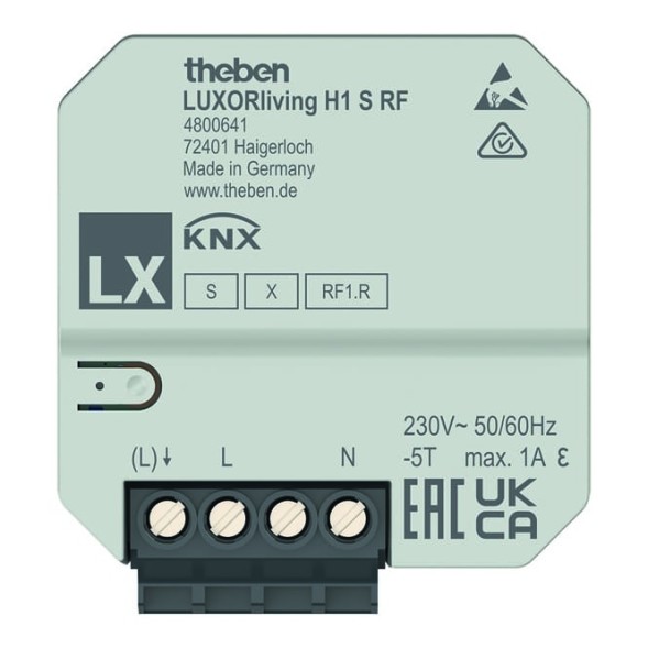 Theben 4800641 LUXORliving H1 S RF UP привод отопления