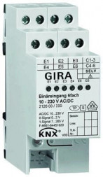 Gira 212600 KNX Бинарный вход 6-канал.10 230V AC DC