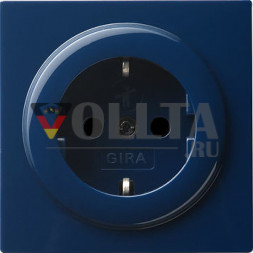 Gira 045346 S-Color SCHUKO-розетка  16А, безопасная для тедей,c Символ цвет: голубой, тон:глянец