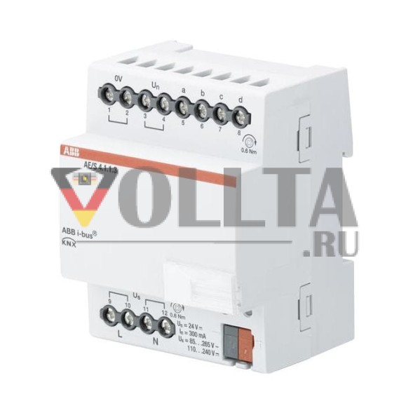 ABB Stotz-Kontakt AE/S4.1.1.3 , аналоговый вход, 4-канальный, REG , 2CDG110190R0011